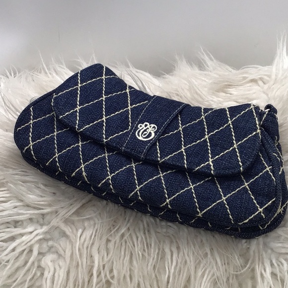 Vera Bradley Quilted Denim Mini Shoulder/Clutch Bag - Picture 9 of 13